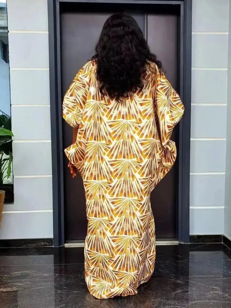 Luxury African Muslim Abaya Dress for Women – Caftan Evening Party Gown - Free Delivery Worldwide only at Flexi Africa