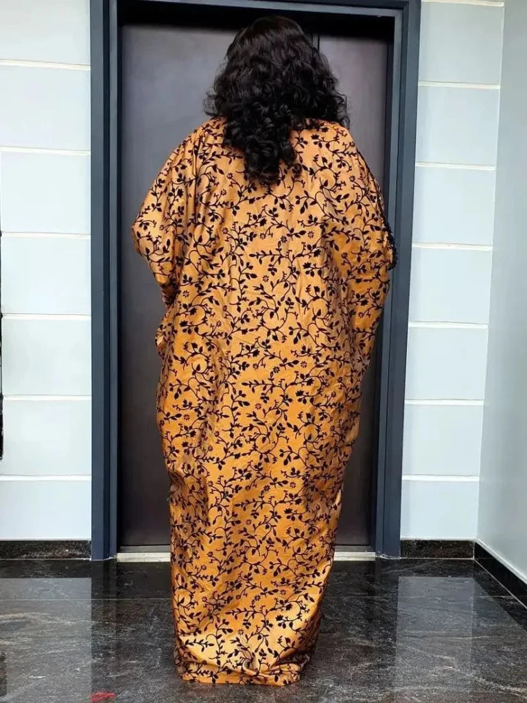 Luxury African Muslim Abaya Dress for Women – Caftan Evening Party Gown - Free Delivery Worldwide only at Flexi Africa