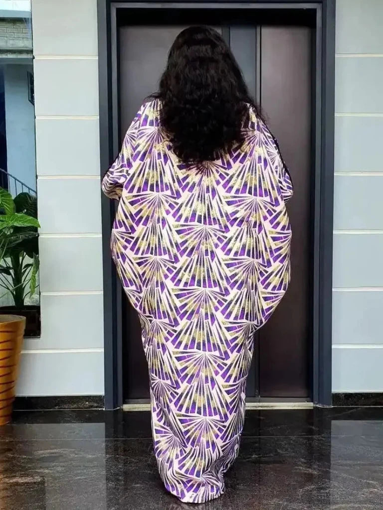 Luxury African Muslim Abaya Dress for Women – Caftan Evening Party Gown - Free Delivery Worldwide only at Flexi Africa