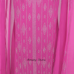 Luxury African Women’s Rhinestone Beaded Chiffon Fishtail Maxi Dress with Cloak – Plus Size - Free Delivery Worldwide only at Flexi Africa