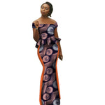 Luxury Bazin Riche African 2PC Set for Women – Elegant Top & High - Waist Maxi Skirt - Free Delivery only at Flexi Africa