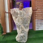 Luxury Jacquard African Dresses for Women – Elegant Loose Fit Traditional Fashion Gown - Free Delivery Worldwide only at Flexi Africa
