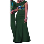 Matching African Couple Outfits – Dashiki Print Men’s Suit & Women’s Dress Set - Free Delivery Worldwide only at Flexi Africa