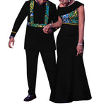 Matching African Couple Outfits – Dashiki Print Men’s Suit & Women’s Dress Set - Free Delivery Worldwide only at Flexi Africa