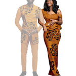 Matching African Couple Outfits – Women’s Dresses & Men’s Dashiki Suit Sets - Free Delivery Worldwide only at Flexi Africa
