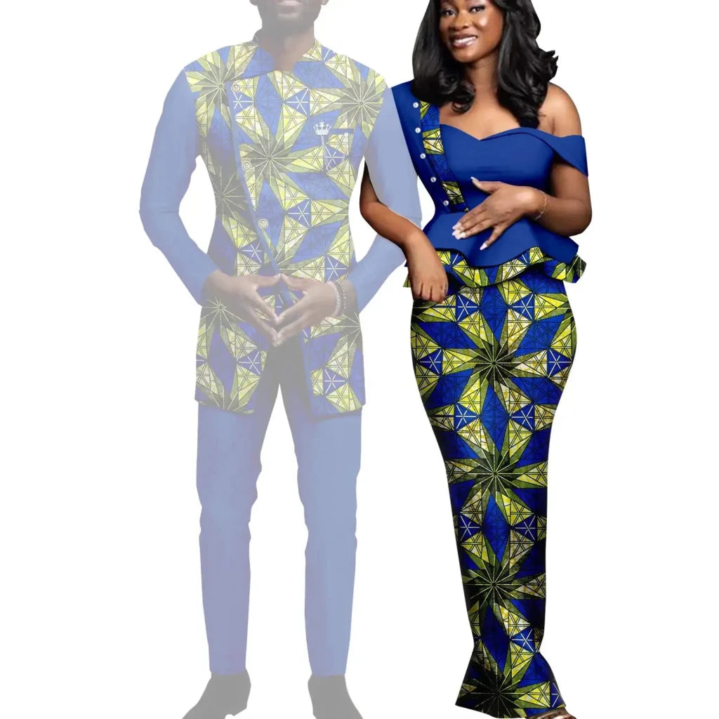 Matching African Couple Outfits – Women’s Dresses & Men’s Dashiki Suit Sets - Free Delivery Worldwide only at Flexi Africa