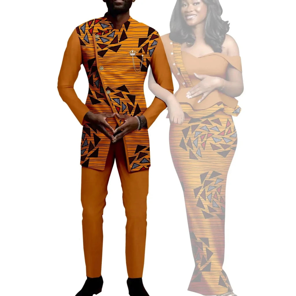 Matching African Couple Outfits – Women’s Dresses & Men’s Dashiki Suit Sets - Free Delivery Worldwide only at Flexi Africa