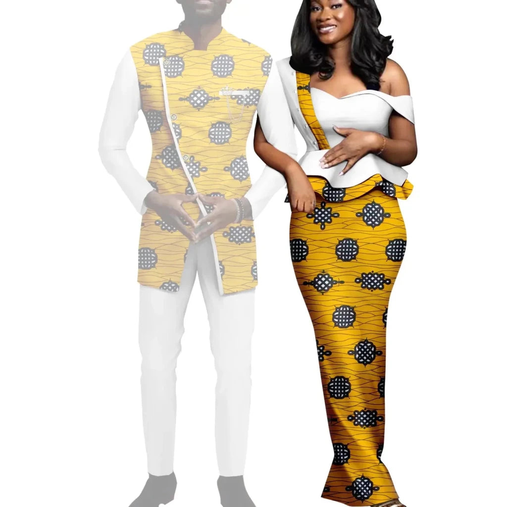 Matching African Couple Outfits – Women’s Dresses & Men’s Dashiki Suit Sets - Free Delivery Worldwide only at Flexi Africa