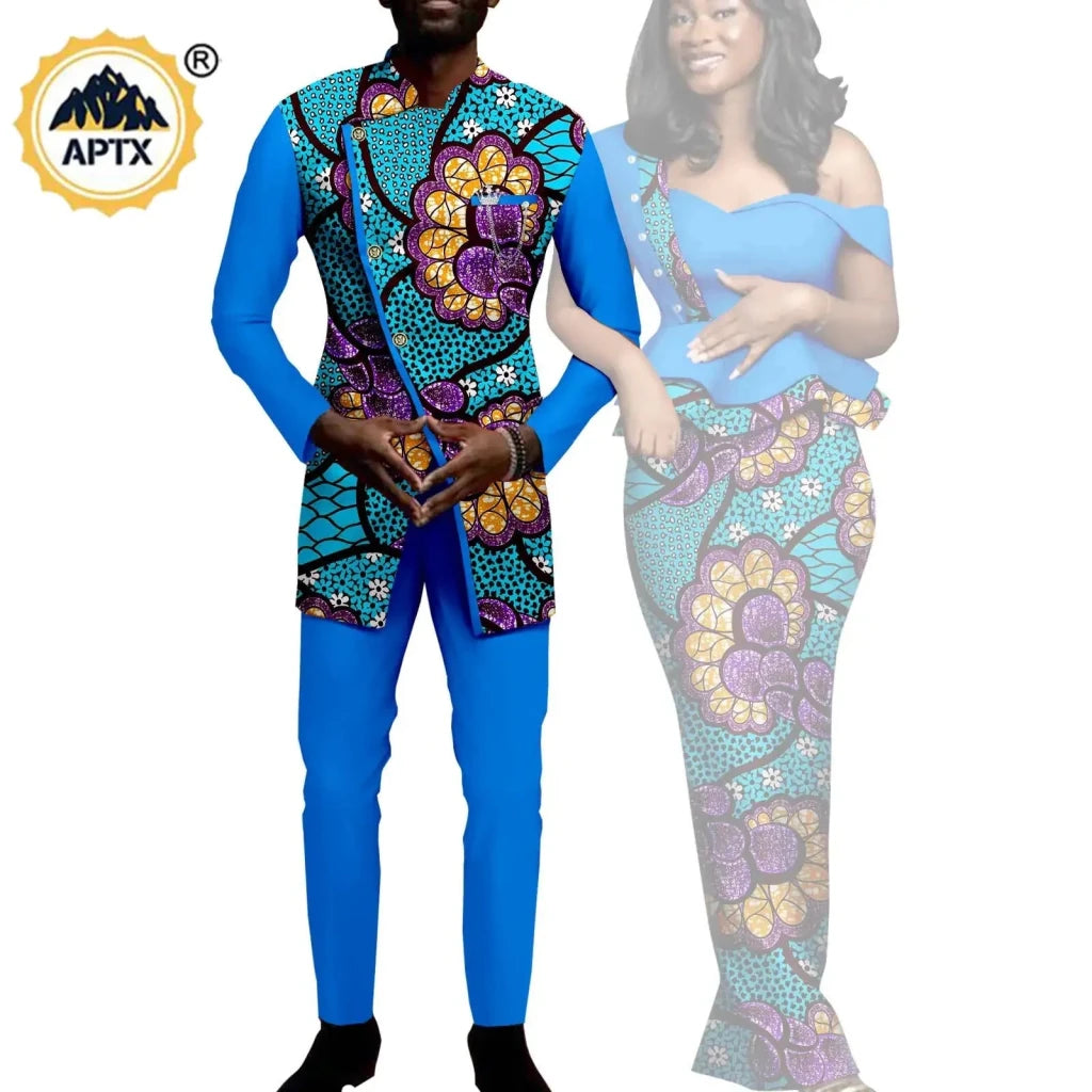 Matching African Couple Outfits – Women’s Dresses & Men’s Dashiki Suit Sets - Free Delivery Worldwide only at Flexi Africa