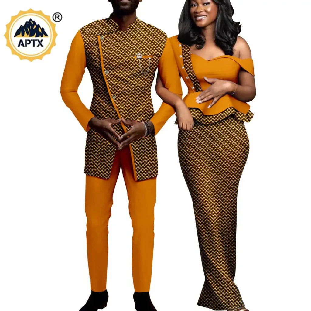 Matching African Couple Outfits – Women’s Dresses & Men’s Dashiki Suit Sets - Free Delivery Worldwide only at Flexi Africa