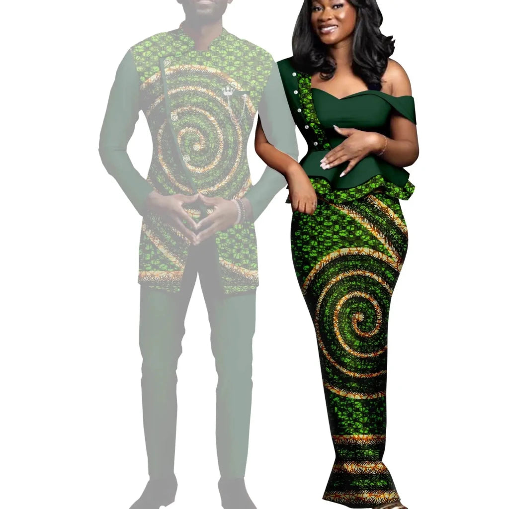 Matching African Couple Outfits – Women’s Dresses & Men’s Dashiki Suit Sets - Free Delivery Worldwide only at Flexi Africa