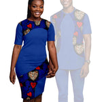 Matching African-Print Outfits for Couples - Free Delivery Worldwide only at Flexi Africa
