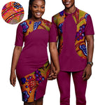 Matching African-Print Outfits for Couples - Free Delivery Worldwide only at Flexi Africa