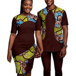 Matching African-Print Outfits for Couples - Free Delivery Worldwide only at Flexi Africa
