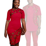 Matching African-Print Outfits for Couples - Free Delivery Worldwide only at Flexi Africa