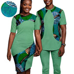 Matching African-Print Outfits for Couples - Free Delivery Worldwide only at Flexi Africa