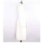 Mauroicardi Winter Long White Black Warm Thick Soft Flowy Fluffy Faux Fur Coat Women Sashes Loose Casual Furry Overcoat 2024 - Free Delivery Worldwide only at Flexi Africa