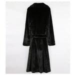 Mauroicardi Winter Long White Black Warm Thick Soft Flowy Fluffy Faux Fur Coat Women Sashes Loose Casual Furry Overcoat 2024 - Free Delivery Worldwide only at Flexi Africa