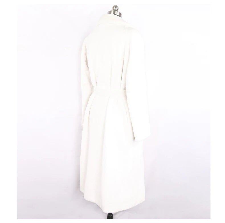 Mauroicardi Winter Long White Black Warm Thick Soft Flowy Fluffy Faux Fur Coat Women Sashes Loose Casual Furry Overcoat 2024 - Free Delivery Worldwide only at Flexi Africa