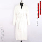 Mauroicardi Winter Long White Black Warm Thick Soft Flowy Fluffy Faux Fur Coat Women Sashes Loose Casual Furry Overcoat 2024 - Free Delivery Worldwide only at Flexi Africa