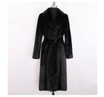 Mauroicardi Winter Long White Black Warm Thick Soft Flowy Fluffy Faux Fur Coat Women Sashes Loose Casual Furry Overcoat 2024 - Free Delivery Worldwide only at Flexi Africa