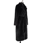 Mauroicardi Winter Long White Black Warm Thick Soft Flowy Fluffy Faux Fur Coat Women Sashes Loose Casual Furry Overcoat 2024 - Free Delivery Worldwide only at Flexi Africa