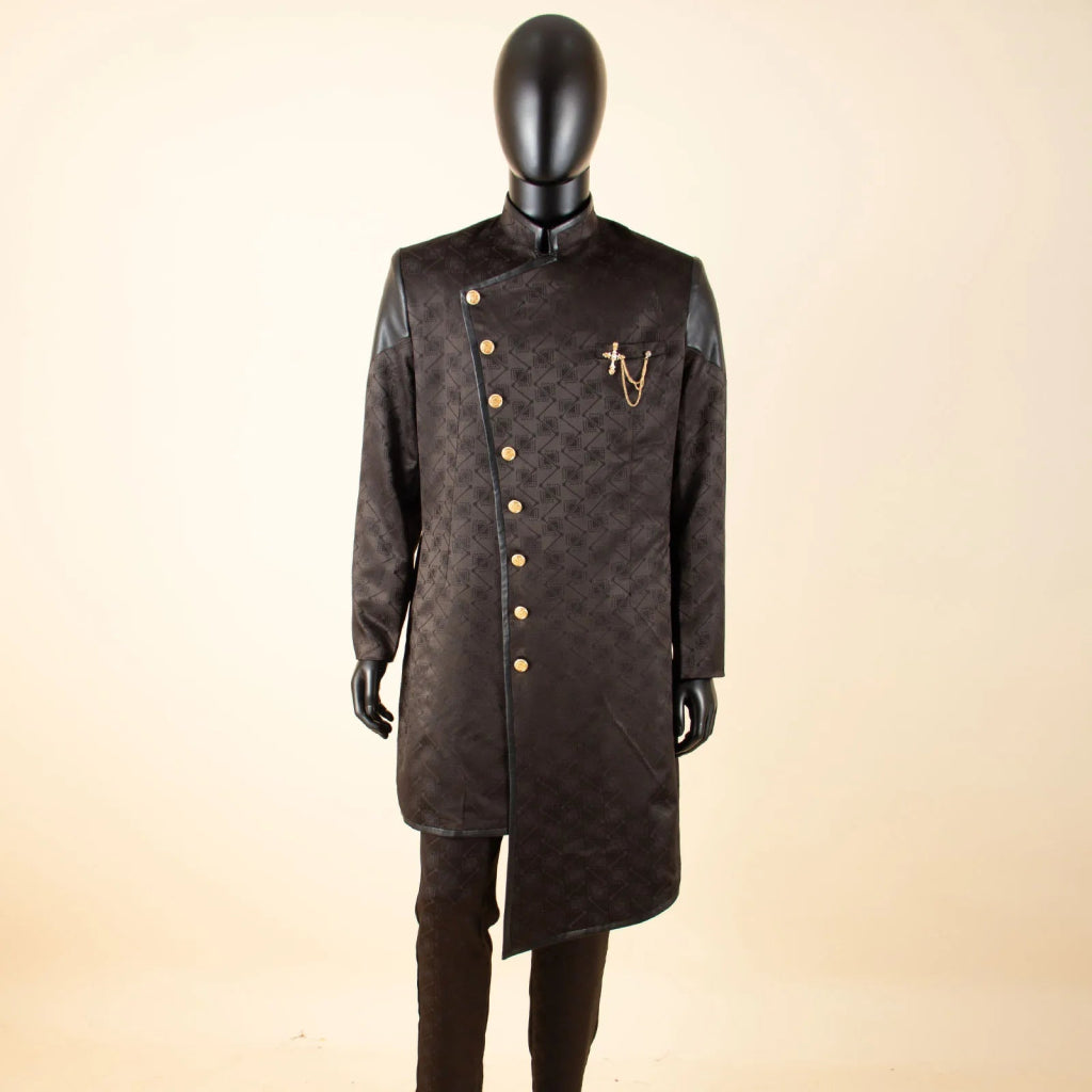 Men’s African Bazin Riche Suit | Wedding, Business & Party Formal Attire - Free Delivery Worldwide only at Flexi Africa