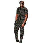 Men’s African Couture Outfit – Ankara Print Top & Pants Set - Free Delivery Worldwide only at Flexi Africa