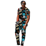 Men’s African Couture Outfit – Ankara Print Top & Pants Set - Free Delivery Worldwide only at Flexi Africa