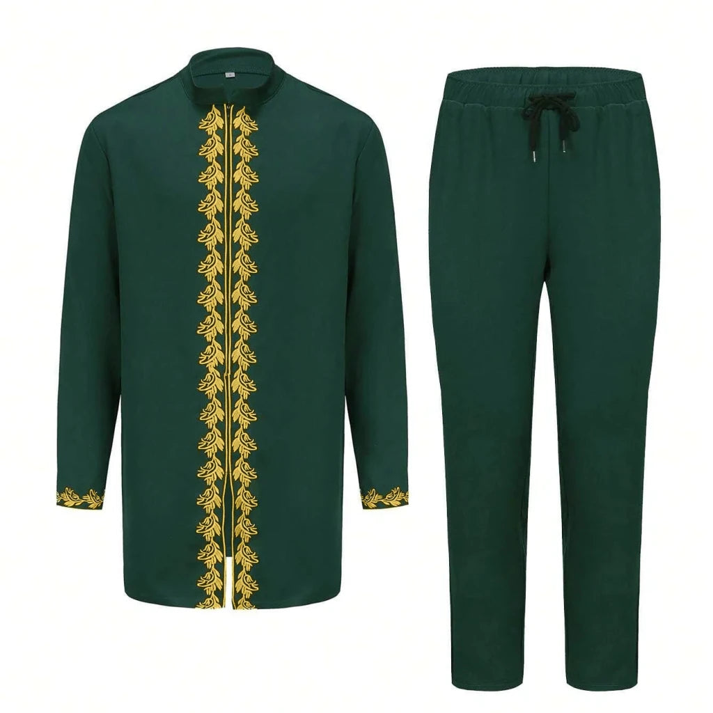Men's African Dashiki 2-Piece Kaftan Set | Flexi Africa - Free Delivery Worldwide only at Flexi Africa