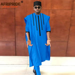 Men’s African Dashiki Agbada Shirt, Pants & Tribal Hat 3PC Set – Traditional Formal Attire - Free Delivery Worldwide only at Flexi Africa