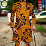 Men’s African Dashiki Suit – Printed Jacket and Ankara Pants 2-Piece Wedding Attire - Free Delivery Worldwide only at Flexi Africa