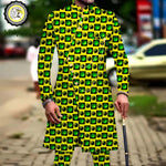 Men’s African Dashiki Suit – Printed Jacket and Ankara Pants 2-Piece Wedding Attire - Free Delivery Worldwide only at Flexi Africa