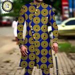 Men’s African Dashiki Suit – Printed Jacket and Ankara Pants 2-Piece Wedding Attire - Free Delivery Worldwide only at Flexi Africa