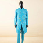 Men’s African Dashiki Suit – Printed Jacket and Ankara Pants 2-Piece Wedding Attire - Free Delivery Worldwide only at Flexi Africa