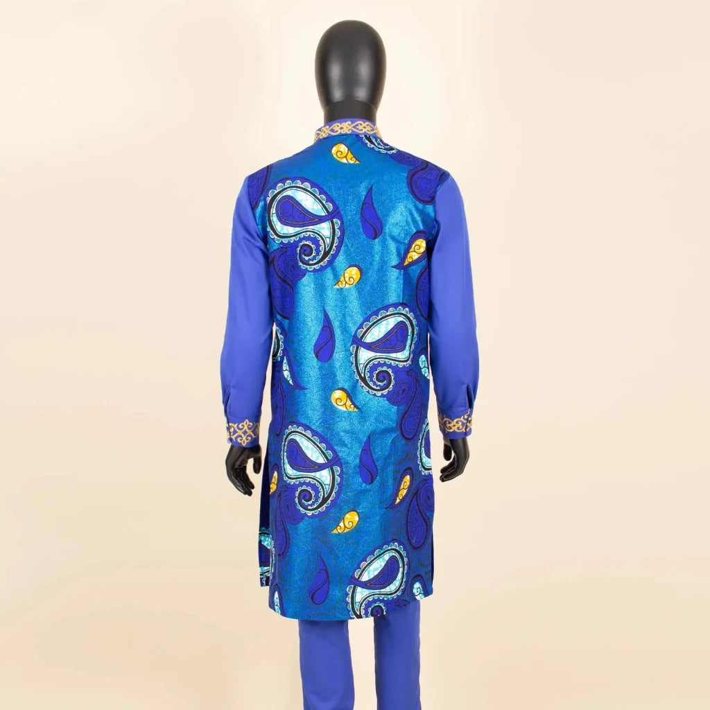 Men’s African Embroidered 2PC Shirt and Pants Set - Free Delivery Worldwide only at Flexi Africa
