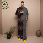 Men’s African Jubba Thobe – Embroidered Wedding Robe - Free Delivery Worldwide only at Flexi Africa