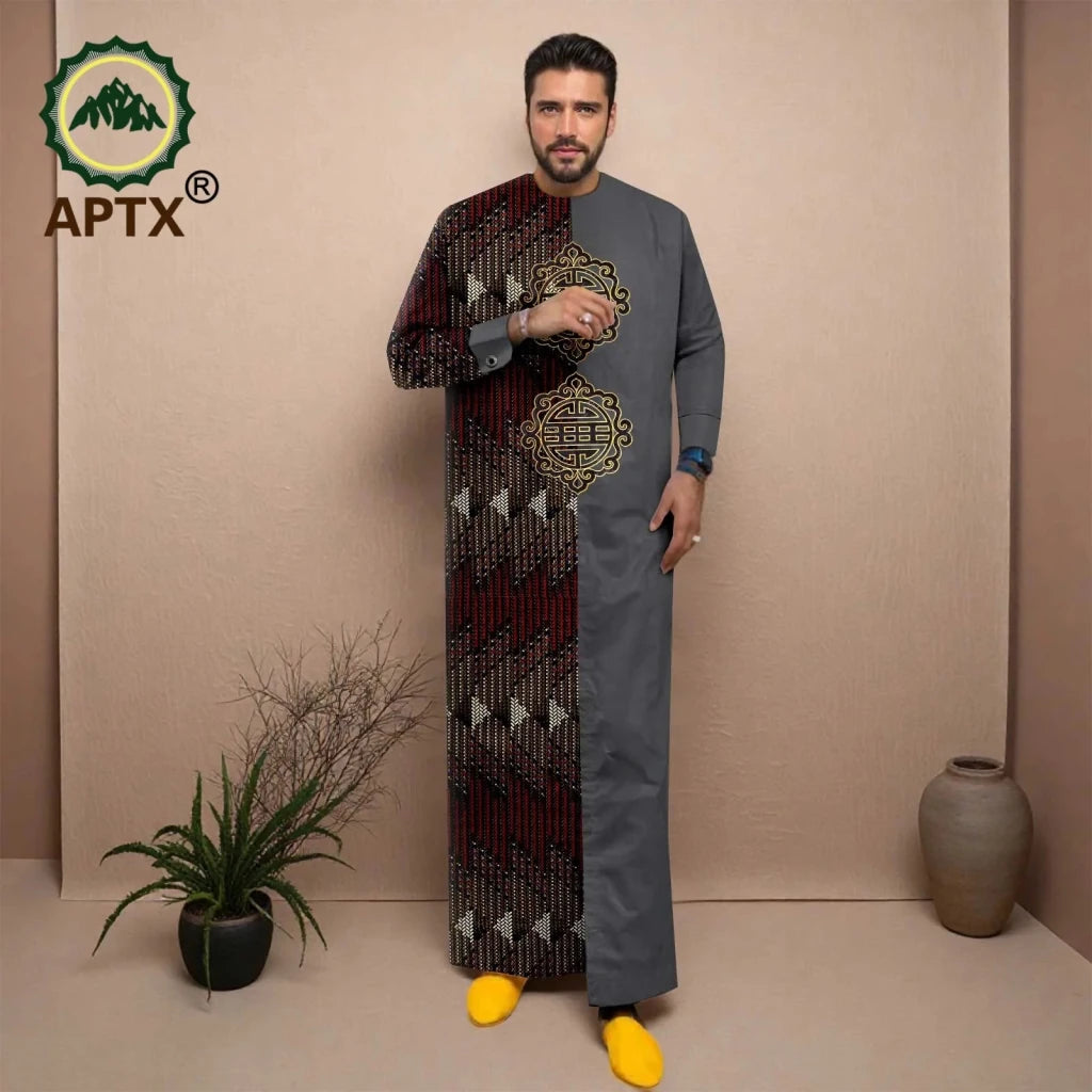 Men’s African Jubba Thobe – Embroidered Wedding Robe - Free Delivery Worldwide only at Flexi Africa