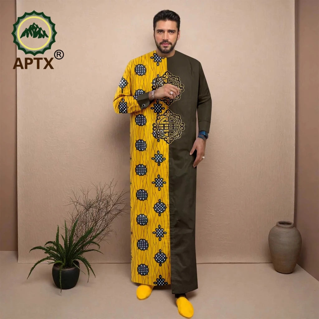 Men’s African Jubba Thobe – Embroidered Wedding Robe - Free Delivery Worldwide only at Flexi Africa
