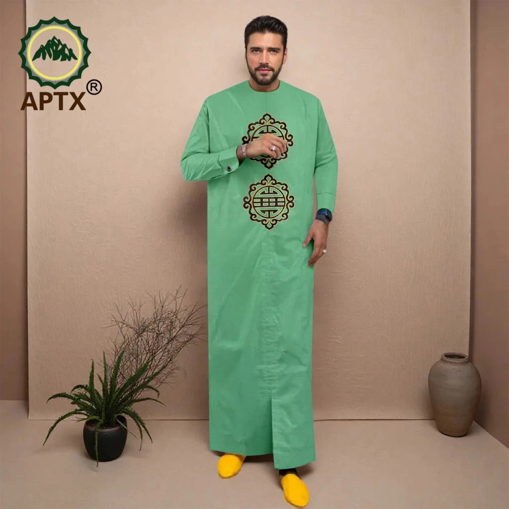 Men’s African Jubba Thobe – Embroidered Wedding Robe - Free Delivery Worldwide only at Flexi Africa