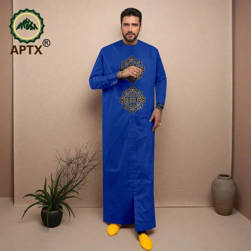 Men’s African Jubba Thobe – Embroidered Wedding Robe - Free Delivery Worldwide only at Flexi Africa