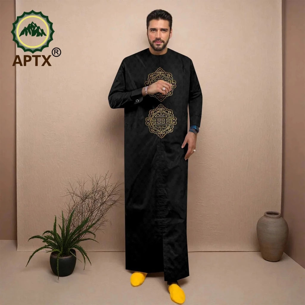 Men’s African Jubba Thobe – Embroidered Wedding Robe - Free Delivery Worldwide only at Flexi Africa
