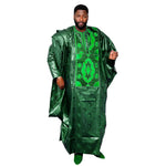 Men’s Bazin Riche Traditional African Wear Top - Free Delivery Worldwide only at Flexi Africa