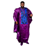 Men’s Bazin Riche Traditional African Wear Top - Free Delivery Worldwide only at Flexi Africa