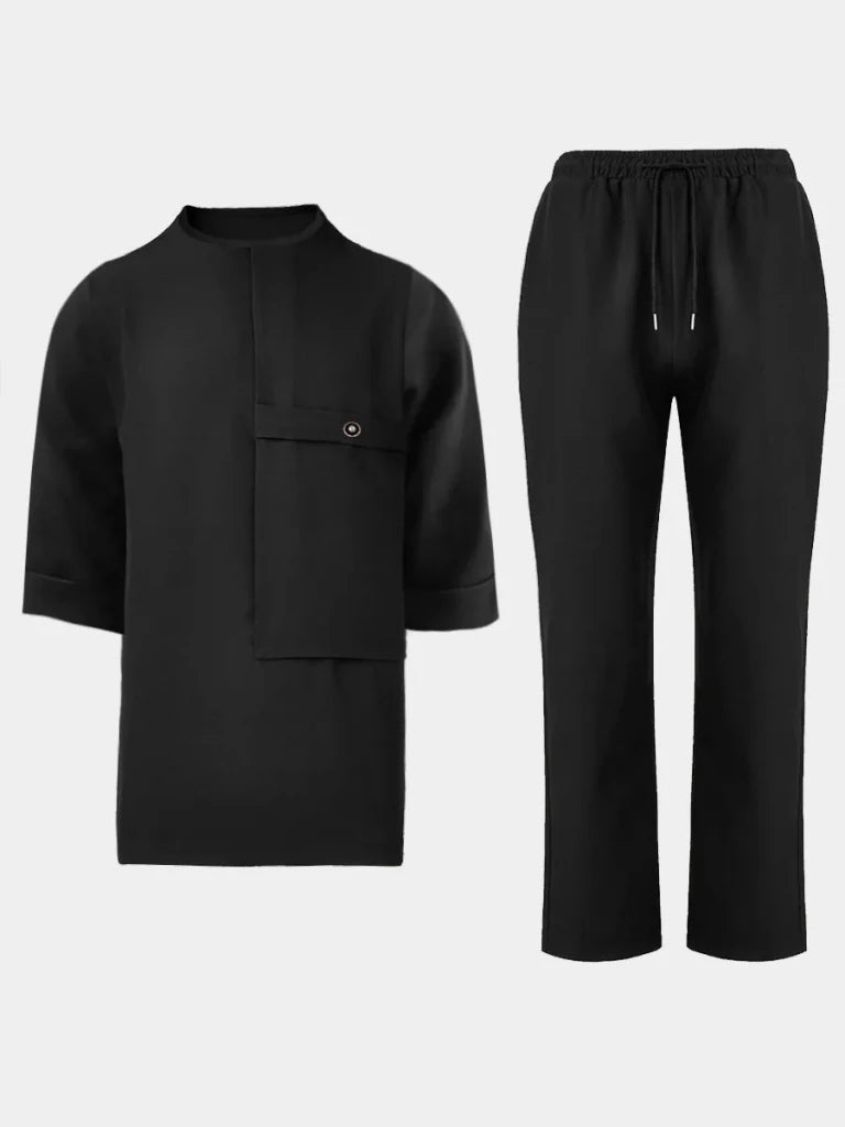Men's Dashiki Kaftan Two-Piece Wedding Set - Free Delivery Worldwide only at Flexi Africa