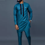 Men's Dashiki Long-Sleeve Two-Piece Set - Free Delivery Worldwide only at Flexi Africa