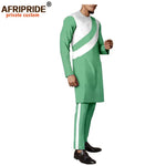Men's Dashiki Wax Print Co-ord Set – Long Coat & Trousers - Free Delivery Worldwide only at Flexi Africa