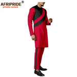 Men's Dashiki Wax Print Co-ord Set – Long Coat & Trousers - Free Delivery Worldwide only at Flexi Africa