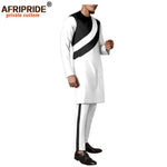 Men's Dashiki Wax Print Co-ord Set – Long Coat & Trousers - Free Delivery Worldwide only at Flexi Africa