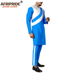 Men's Dashiki Wax Print Co-ord Set – Long Coat & Trousers - Free Delivery Worldwide only at Flexi Africa